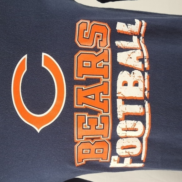 Chicago Bears NFL graphic logo spell out XL youth adult Sm long sleeved t-shirt - Picture 4 of 5